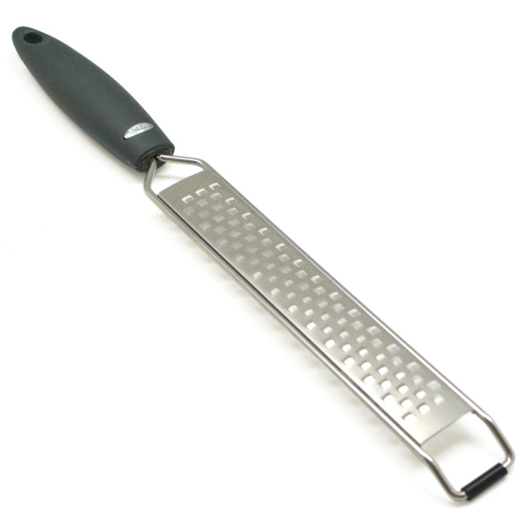 Press Etched Grater & Zester 8 ½”, Lemon And Lime Best Zester, Stainlesssteel, Design For